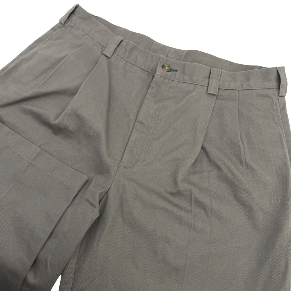 Vintage Tommy Hilfiger Pants Mens 35x32.5 (Tag 36x34) Grey Pleated Baggy Y2K